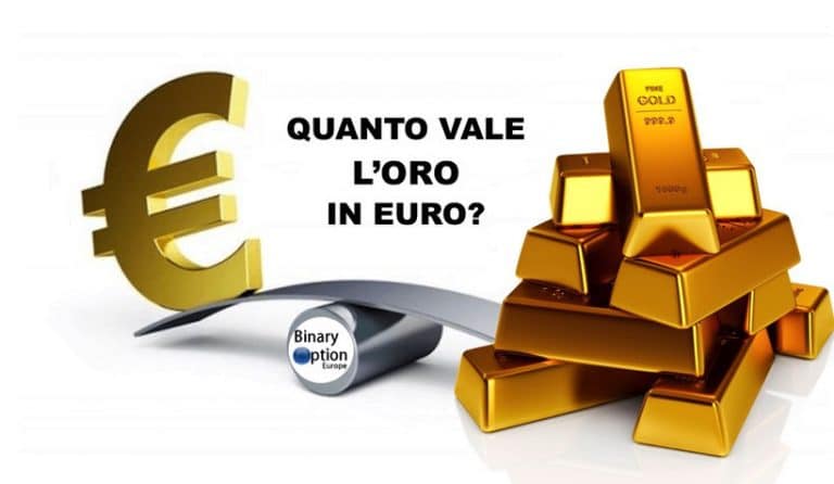 Quanto vale l'oro in euro al grammo E dollaro-oncia Quotazione
