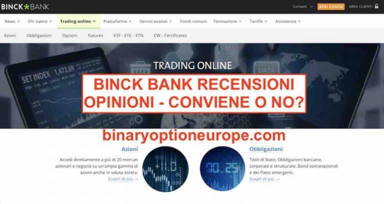 Binck Bank Trading recensioni e opinioni negative Italia Alternative
