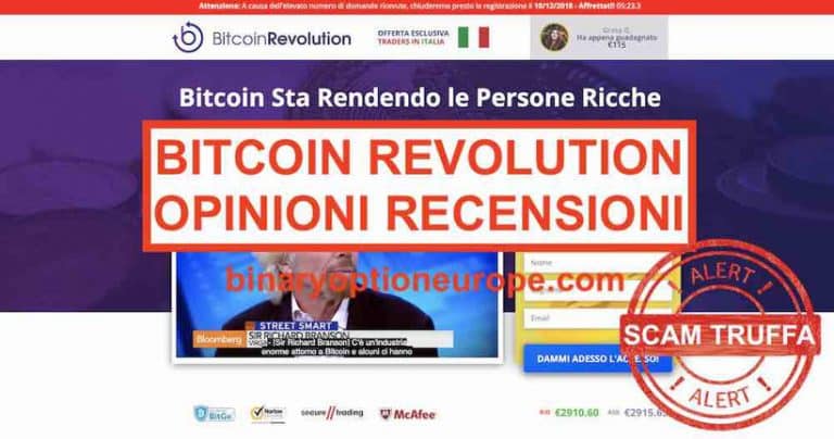 Bitcoin Revolution Truffa opinioni recensioni Flavio Briatore