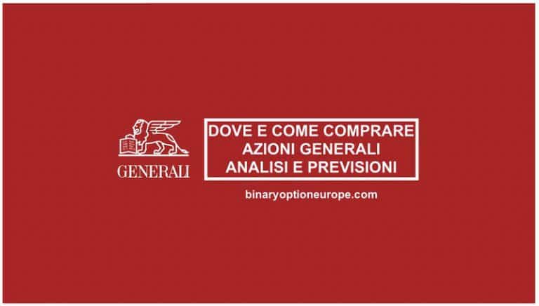 Dove e come comprare azioni Generali Previsioni grafico