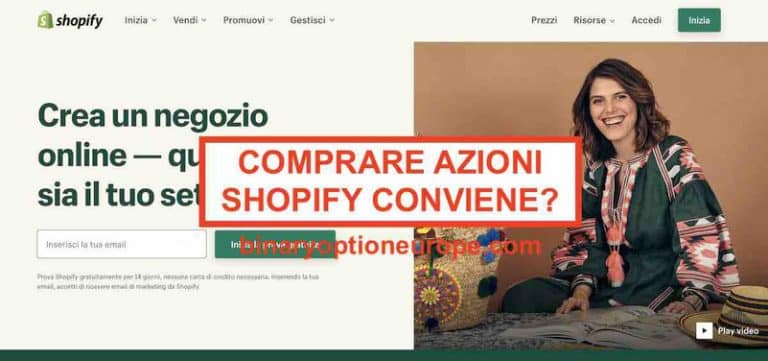 Dove e come comprare azioni Shopify Previsioni grafico