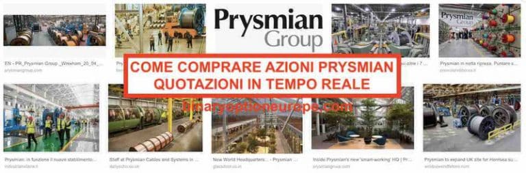 dove come comprare azioni prysmian
