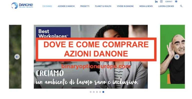 dove e come comprare azioni danone dividendi previsioni