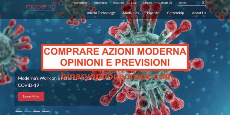 Dove e come comprare azioni Moderna Previsioni quotazioni