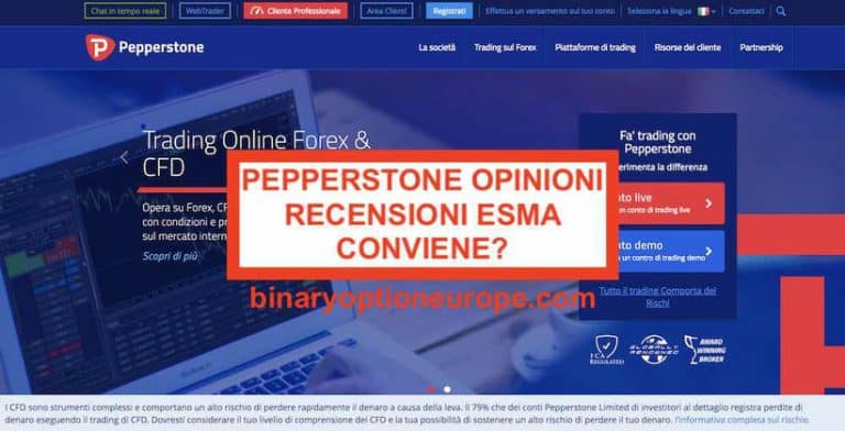 pepperstone opinioni recensioni broker ecn cfd forex esma