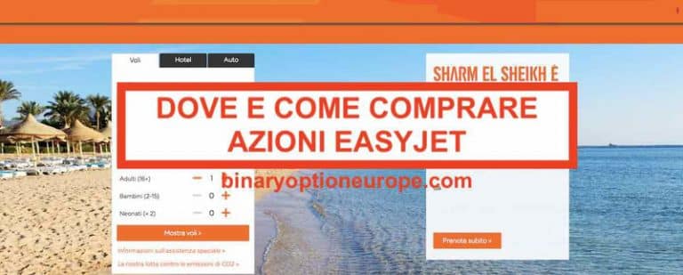 dove e come comprare azioni easyjet previsioni dividendi
