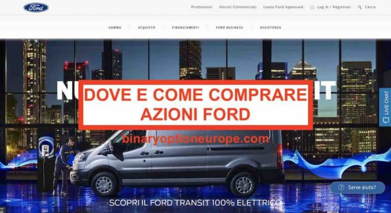 Dove e come comprare azioni Ford Previsioni prezzi e grafico F