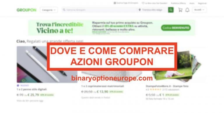 Dove e come comprare azioni Groupon Previsioni grafico