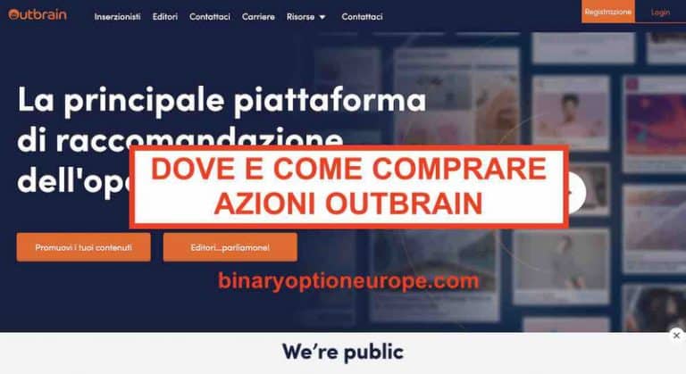 Dove e come comprare azioni Outbrain IPO Previsioni prezzo