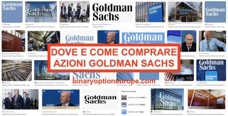dove e come comprare azioni goldman sachs previsioni dividendo