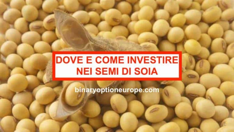 dove e come investire nei semi di soia, trading soia