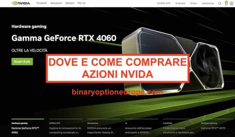 dove e come comprare azioni nvidia previsioni dividendo