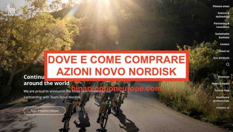 dove e come comprare azioni novo nordisk grafico previsioni