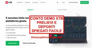 XTB deposito minimo, conto demo e come prelevare conto demo xtb prelievi e depositi