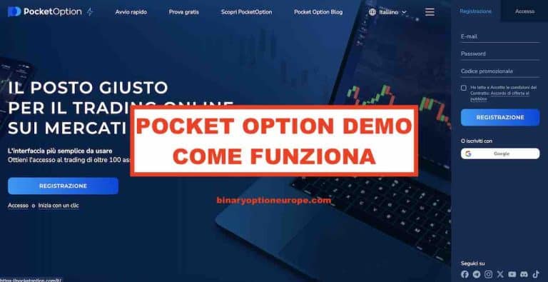 pocket option demo come funziona