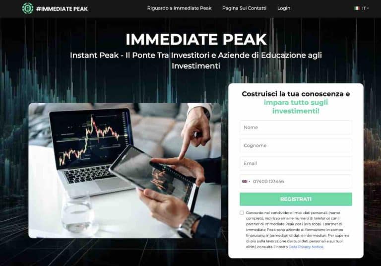 Immediate Peak Truffa o funziona Opinioni e Recensioni negative