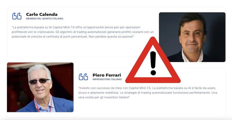 Piero Ferrari e Carlo Calenda non hanno mai usato Capital Mird