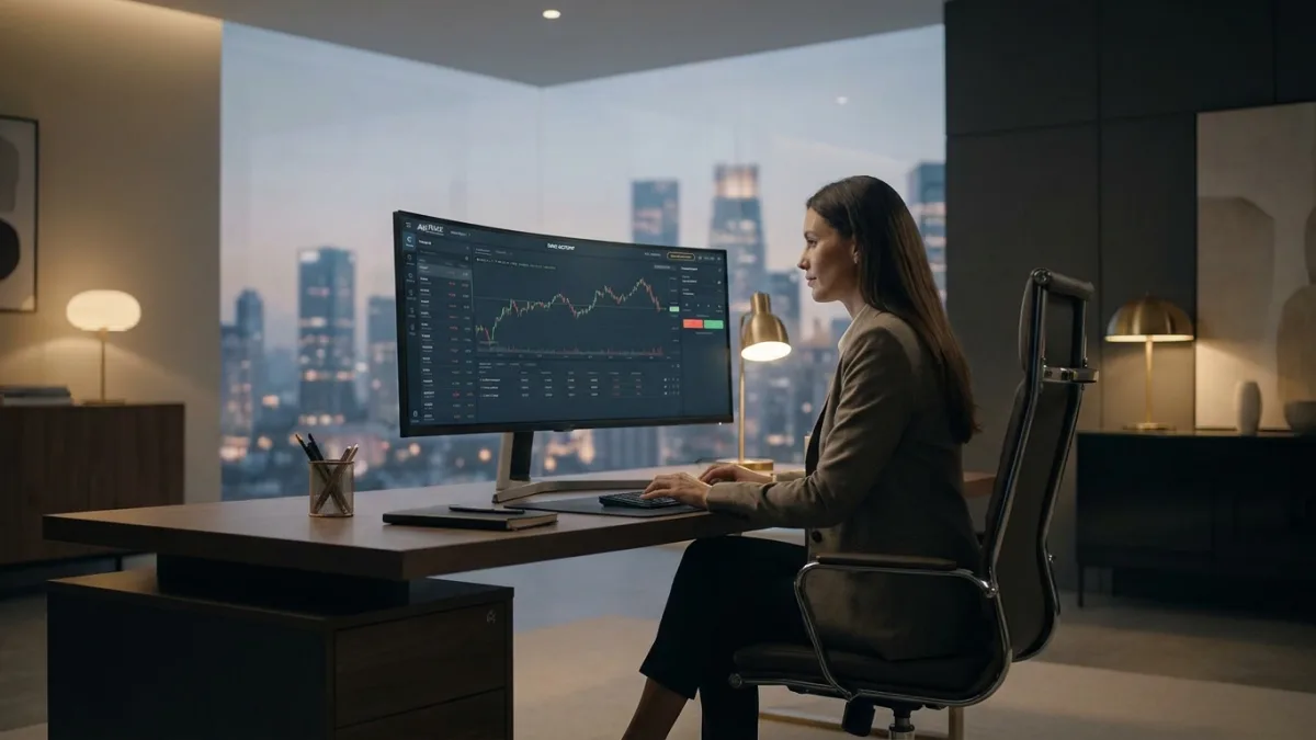 Interfaccia della piattaforma AvaTrade che mostra un conto demo gratuito per il trading online.