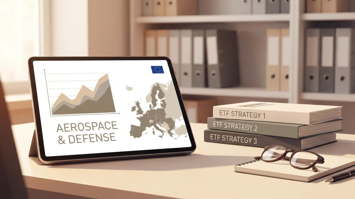 Grafico che mostra la crescita dei migliori ETF sul settore della difesa disponibili nel mercato europeo.
